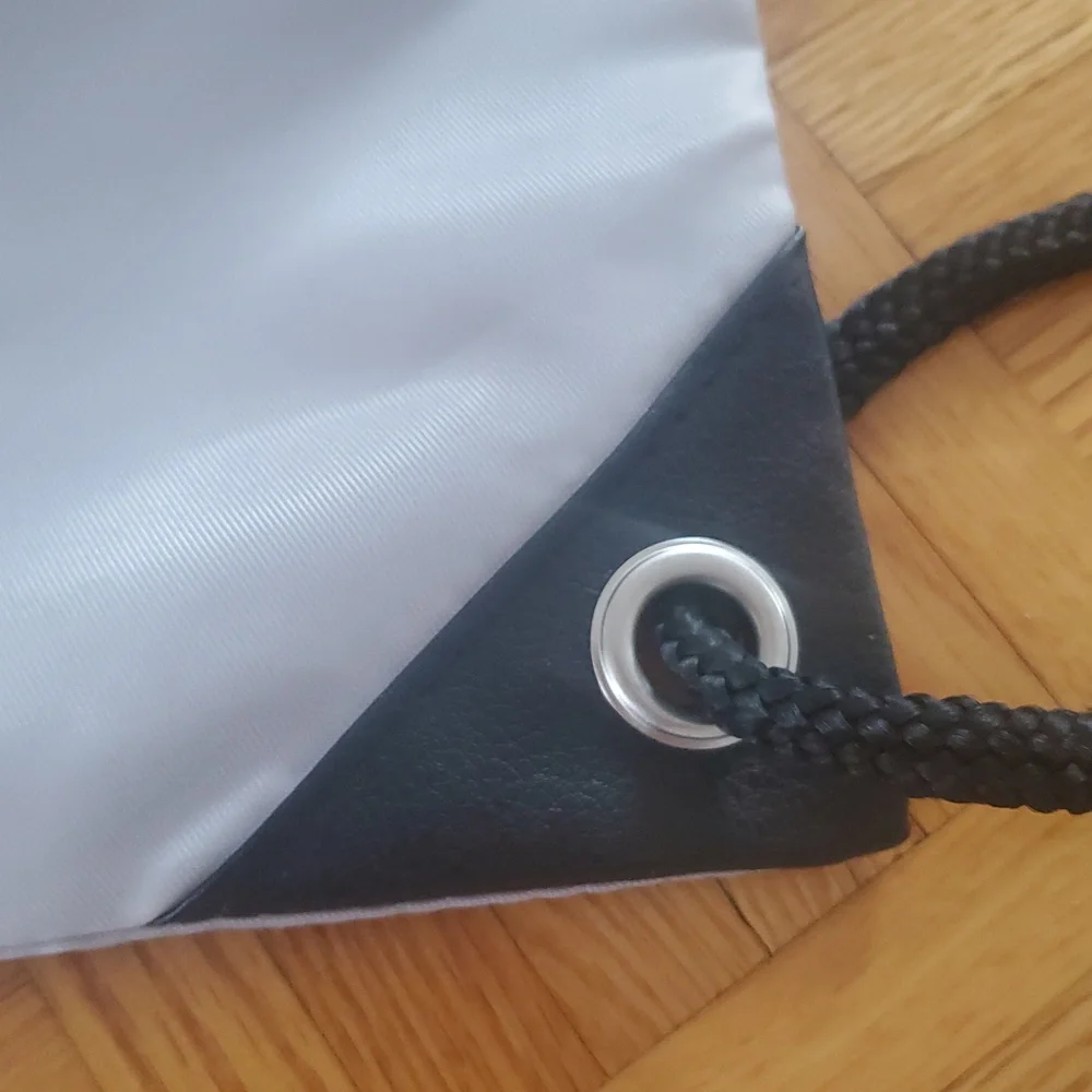 Hunter Original Silver Drawstring Backpack Bag - Picture 5 of 5